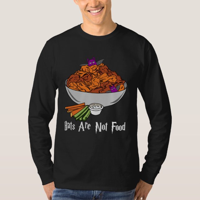 Bats Are Not Food Kids Halloween Pandemic Awarenes T Shirt (Framsida)