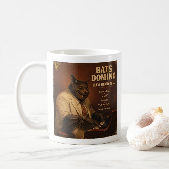 Bats Domino Album: en Parodi Kaffemugg (Med munk)