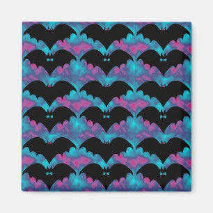 BatsAndBowsTILEPinkblue Magnet