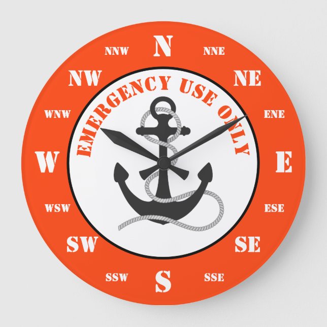 Båtsbåtar med livboj i ring stor klocka (Framsida)