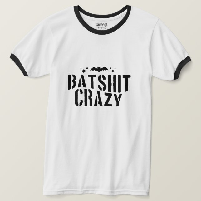 Batskij Crazy, Halloween T Shirt (Design framsida)