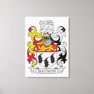 Batsonfamiljekort Canvastryck