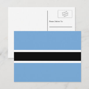 Batswana Flagga, Flagga Botswana Vykort