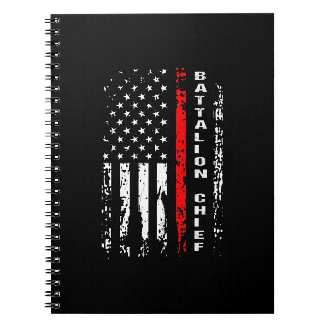 Battalion Chief Battalion Chief Gift Anteckningsbok (Framsidan)