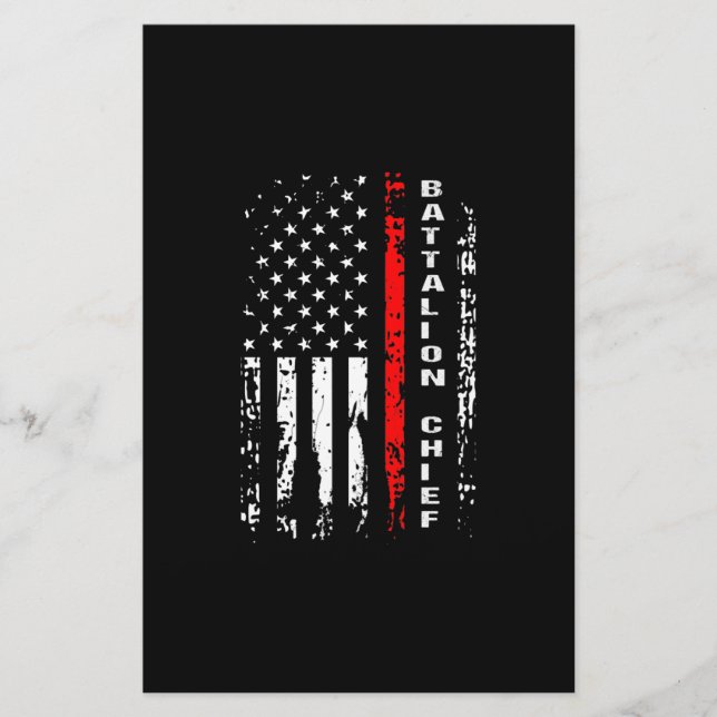 Battalion Chief Battalion Chief Gift Brevpapper (Framsida)