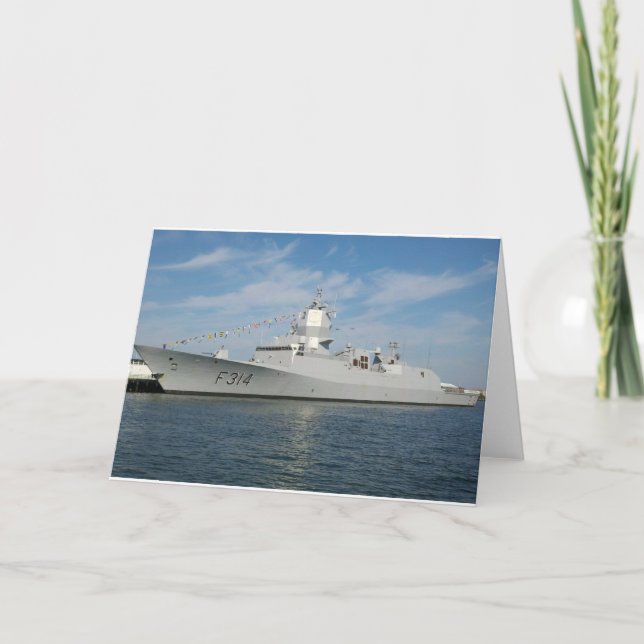 Batteläge i Boston Harbour Greeting Card Kort (Framsida)