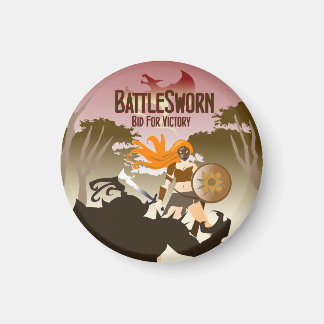 Batteländad rundmagnet magnet