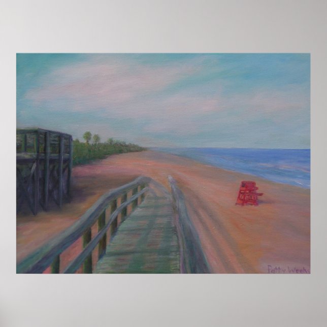 BATTEN VID FLAGLER BEACH POSTER (Framsidan)