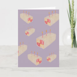 Battenburg Cake Galore Birthday Card Kort