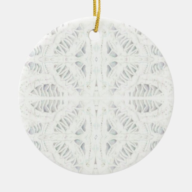 BATTENBURG SNÖRE Ceramic Circle Ornament (Framsidan)