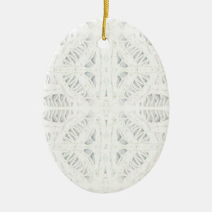 BATTENBURG SNÖRE keramisk oval Ornament