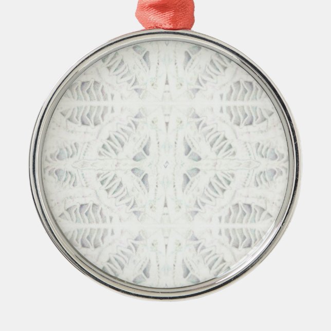 BATTENBURG SNÖRE Premium Round Ornament (Framsidan)