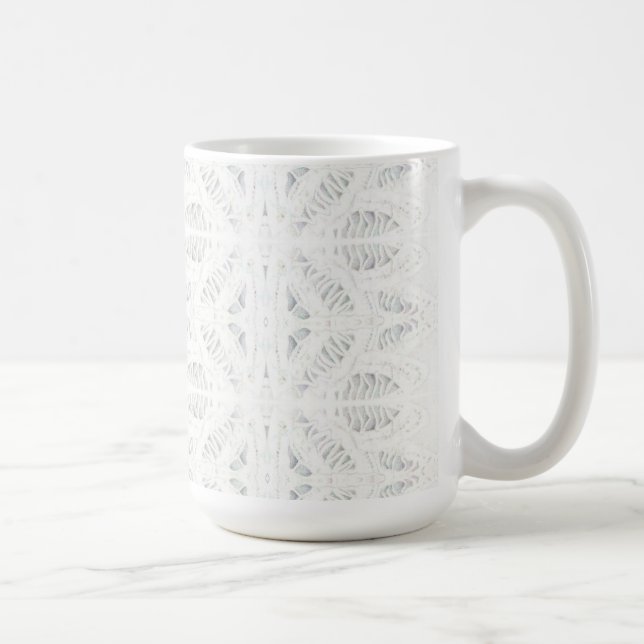 BATTENBURG SNÖRE Tall White Mugg (Höger)