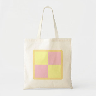 Battenburg tårta. Rosor och Yellow. Tygkasse