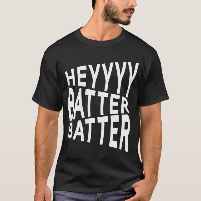 Batter Baseball, Softball T Shirt (Framsida)