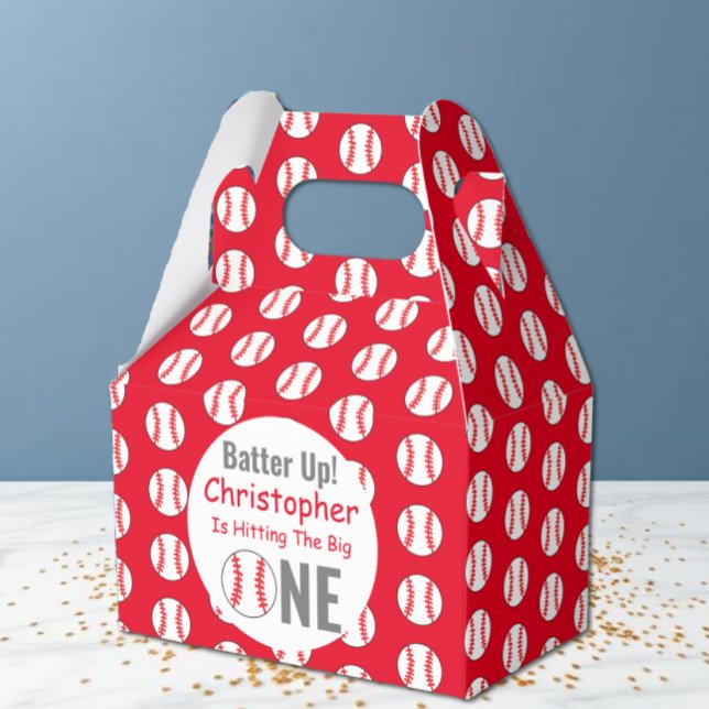 Batter upp! Baseball 1:a födelsedag Presentaskar (Skapare uppladdad)