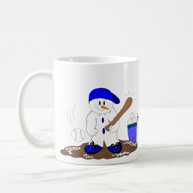 Batter upp Snögubbe Kaffemugg (Vänster)