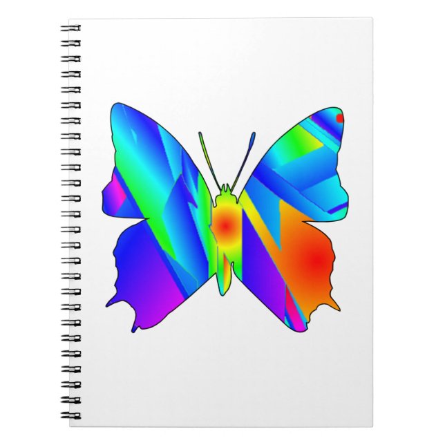Batterfly Sunset Spiral Photo Notebook Anteckningsbok (Framsidan)