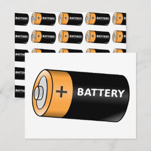 Batteri Anteckningskort