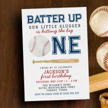 Batteri Baseball 1:a födelsedag Party