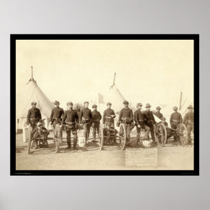 Batteri E av första artilleriet och Hotchkiss Gun  Poster