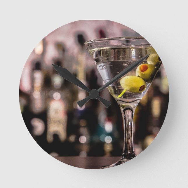 BATTERI OPERATIVT WALL CLOCK RUND KLOCKA (Framsida)