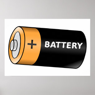 Batteri Poster