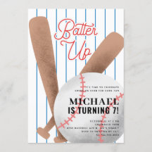 Batteri upp Baseball-Födelsedagsfest