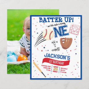 Batteri upp Rookie Baseball Billigt Foto 1:a födel