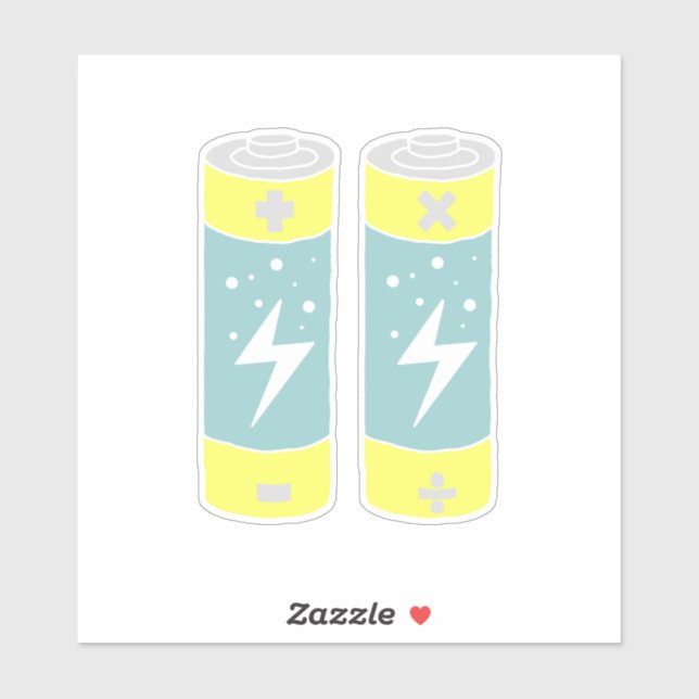 Batterier Klistermärken (Ark)