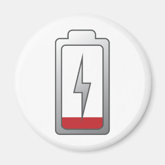 Batteriet är lågt! magnet