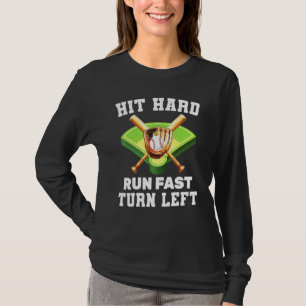Batteriet är Slått, hårt Springa, snabbt, Lämnat h T Shirt