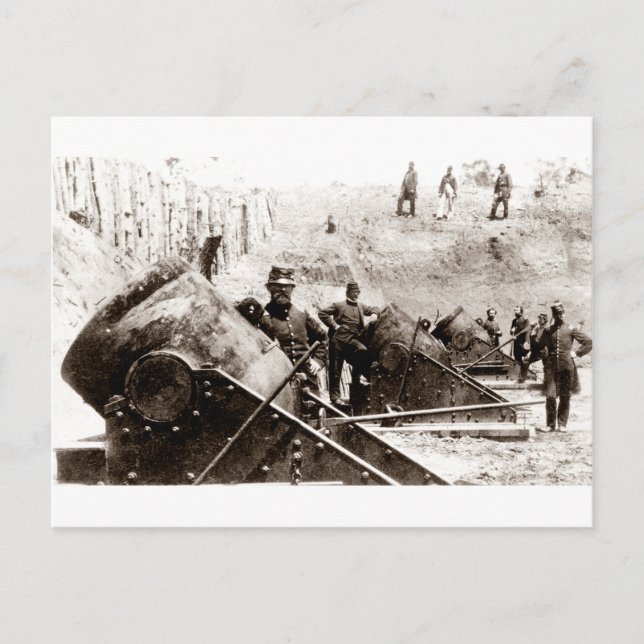 Batteriet i Krig Mortar i Yorktown Vykort (Framsida)