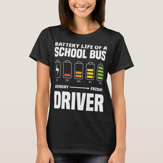 Batteriet till en Buss-bildoktor i Buss T Shirt (Framsida)