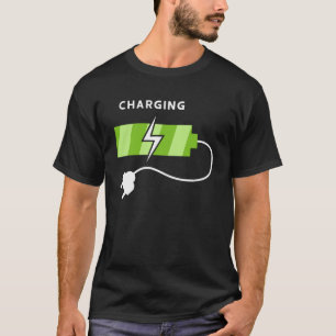 Batterigrafik för kaffeladdning plus Storlek T Shirt