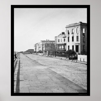 Batterihus i Charleston, SC 1865 Poster