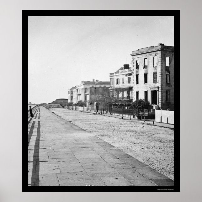 Batterihus i Charleston, SC 1865 Poster (Framsidan)