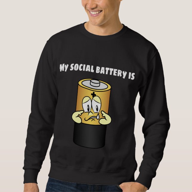 Batteriikon Lång Ärmad Tröja (Framsida)