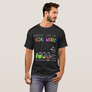 batteriliv av en socialarbetarekemist t shirt