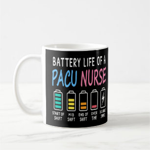 Batteriliv för en PACU-sjuksköterska nivåer humor Kaffemugg