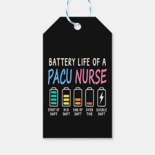 Batteriliv för en PACU-sjuksköterska nivåer humor Presentetikett