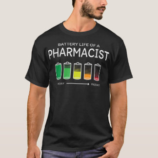 Batterilivslängd för en apoteksapotek t shirt