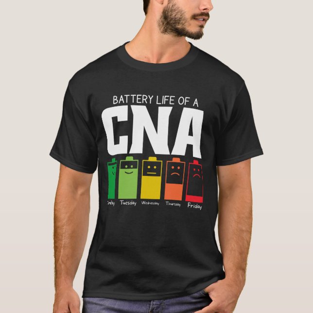Batterilivslängd för en CD-skärm T Shirt (Framsida)