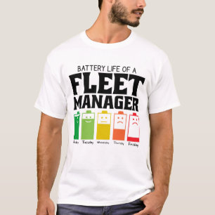 Batterilivslängd för en central hanterare t shirt