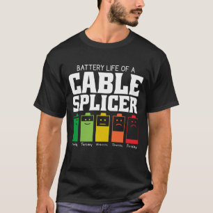 Batterilivslängd för en kabelsplicer t shirt
