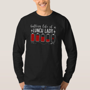Batterilivslängd för en Lunch Dam Lycklig 100 daga T Shirt