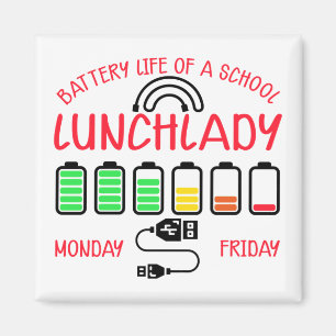 Batterilivslängd för en skollunch i Dam Magnet