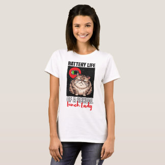 Batterilivslängd för en skollunch i Dam T Shirt