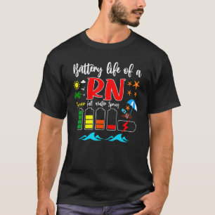 Batterilivslängd för ett RN Auktoriserad-sjukhus s T Shirt