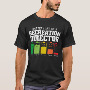 Batterilivslängd för rekreationschef t shirt